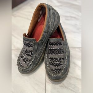 Grey Twisted X Slip On Shoes